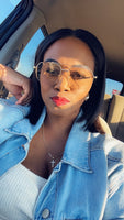 Gold frame Fashion Sunglasses