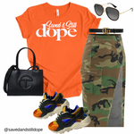 “Saved & Still Dope” Bright Orange UNISEX Tee