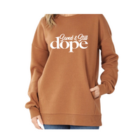 “Saved & Still Dope” Oversized Sweatshirt w/pockets