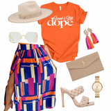“Saved & Still Dope” Bright Orange UNISEX Tee
